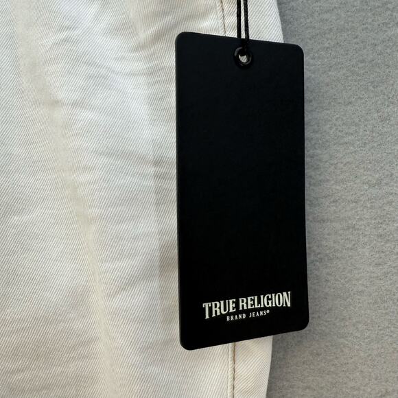 True Religion Jeans Women's 31 (12) Optic White Becca Mid Rise Bootcut Western - Picture 7 of 16